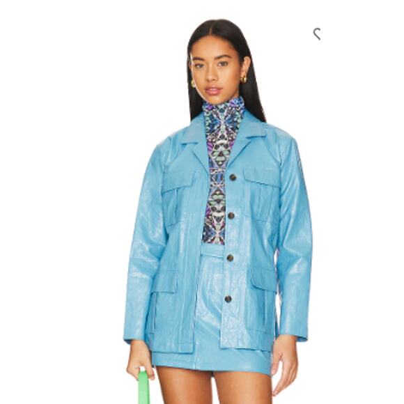 Rails The Romily Vegan Leather Military Jacket Size XS - Picture 4 of 10